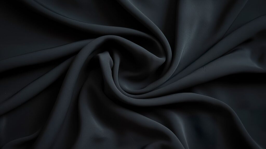 czarna tkanina