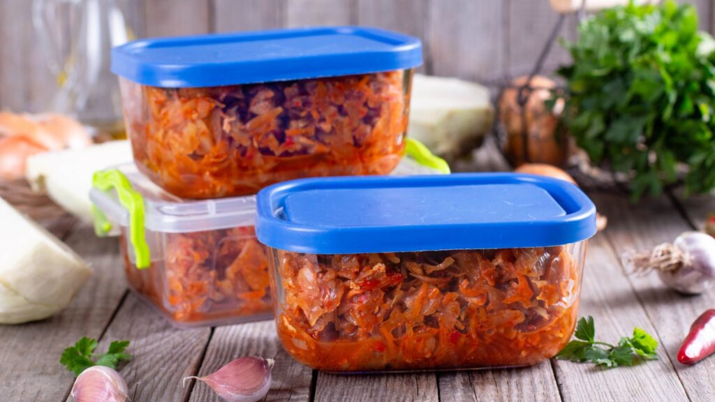 Meal prep – jedzenie do mrożenia.